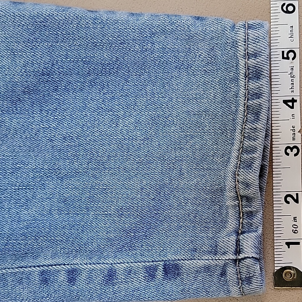 Limited Edition Levi's 721 Blue Jeans with Floral Poppy Embroidery Size 32 EUC - Picture 10 of 16